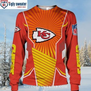 Unique Kc Chiefs Gifts – Stylish Logo Print Ugly Christmas Sweater