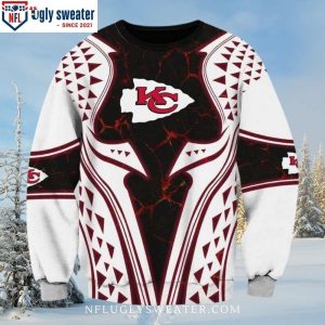 Ugly Christmas Sweater For Chiefs Fans – Red And White Edition