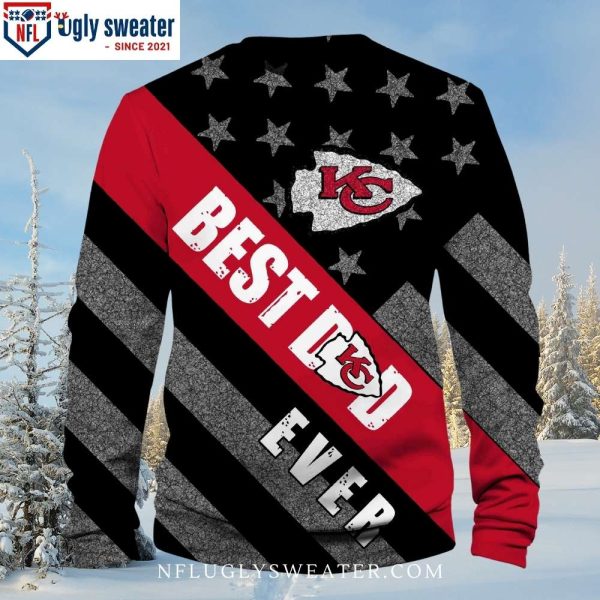 Kansas City Chiefs Best Dad Ever Ugly Christmas Sweater