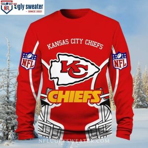 Ugly Christmas Sweater – Kansas City Chiefs Theme With Logo