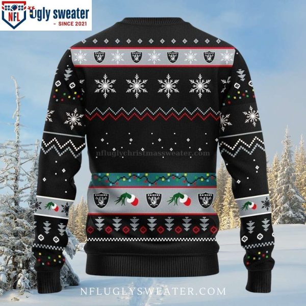 12 Grinch And Raiders Logo Print Ugly Christmas Sweater – Stand Out In Style