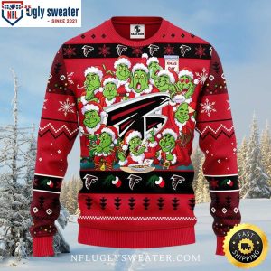 12 Grinch Xmas Day Atlanta Falcons Ugly Christmas Sweater For Holidays