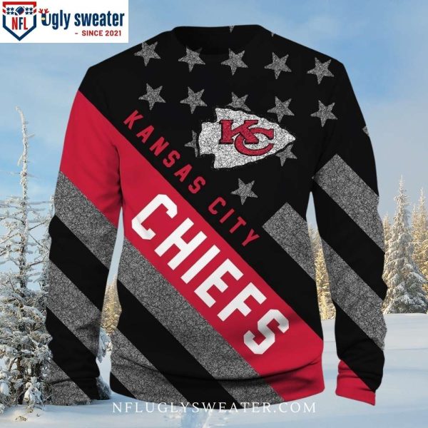 Unique KC Chiefs Gifts For Him – Logo Ugly Christmas Sweater