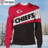 Kansas City Chiefs Ugly Christmas Sweater – Fire Skull Design