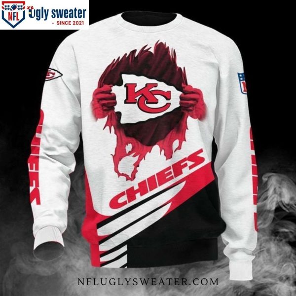 NFL White Red Kansas City Chiefs Ugly Christmas Sweater