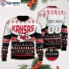 Unique Kc Chiefs Gifts – Skull Santa Candy Cane Sweater