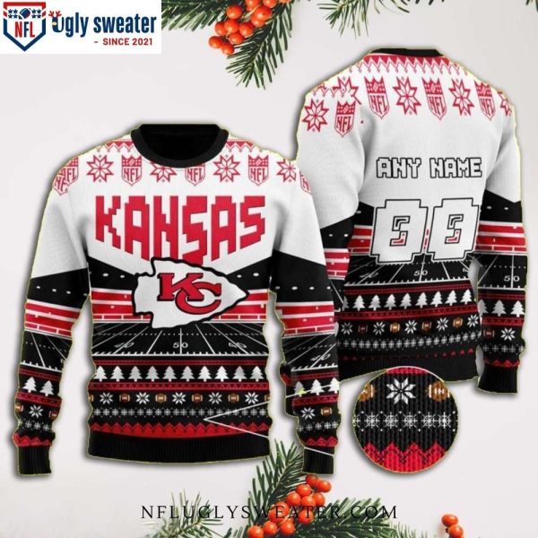 Personalized Gifts For Him – Kansas City Chiefs Stadium Motifs Sweater