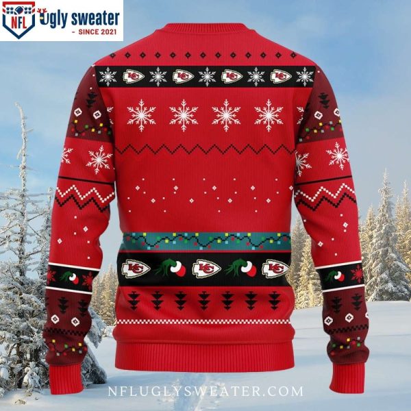 Kansas City Chiefs Ugly Christmas Sweater – Festive 12 Grinch Xmas Day Design