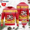 Ugly Christmas Sweater With Kansas City Chiefs Logo And Chiefs Kingdom