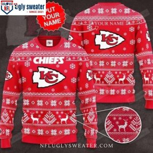 Winter Wonderland – NFL Kansas City Chiefs Snowflake Sweater