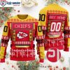 Ugly Christmas Sweater With Kansas City Chiefs Logo And Chiefs Kingdom