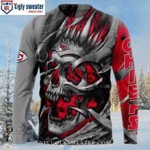 Limited Edition Kansas City Chiefs Skull Pattern Sweater