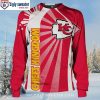 Personalized Kansas City Chiefs Ugly Christmas Sweater With Stadium Motifs