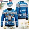 Celebrate The Season With Lions Ugly Sweater – Reindeer And Tree Symbol