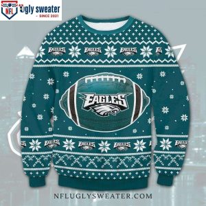 Eagles christmas sweater with lights best sale