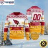 Arizona Cardinals Wreath Lights Design Ugly Xmas Sweater