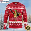 Arizona Cardinals Grinch With Wreath Ugly Christmas Sweater