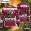 Los Angeles Rams Blue And Yellow Striped Christmas Sweater