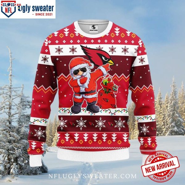 Arizona Cardinals Santa Dabbing Ugly Xmas Sweater