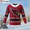 Arizona Cardinals Ugly Christmas Sweater With Bold Logo And Crowd