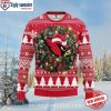 Arizona Cardinals Xmas Sweater With Diagonal Logo And Bold Stripes