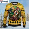 Big Logo Curve Texture Elevates Green Bay Packers Ugly Christmas Sweater