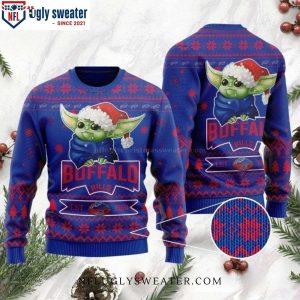 Baby Yoda Design Buffalo Bills Ugly Sweater – Unique Gift For Him