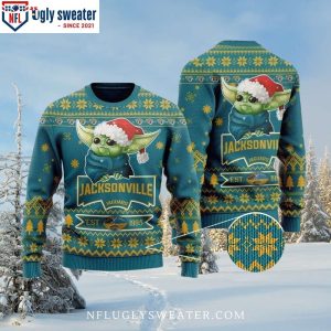 Baby Yoda Santa Jacksonville Jaguars Ugly Xmas Sweater