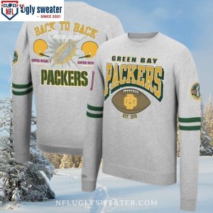 Back To Back Champions -NFL Green Bay Packers Ugly Christmas Sweater