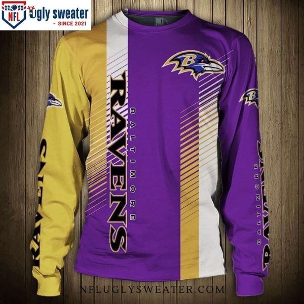 Baltimore Ravens Aura – Ugly Sweater With Graphic Logo