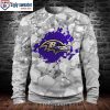 Baltimore Ravens Christmas Sweater – Baby Yoda Grogu Edition For Fans