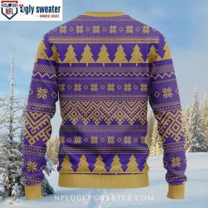 Baltimore Ravens Christmas Sweater With Whimsical Minion Graphics 2