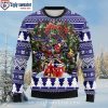 Baltimore Ravens Ugly Sweater With Christmas Tree Festive Design