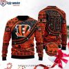 Bengals Funny Grinch Holiday Sweater – Logo Print Ugly Sweater