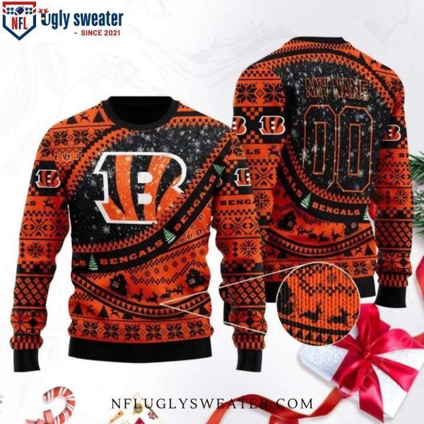 Bengals Fans Ultimate Christmas Gift – Personalized Ugly Sweater