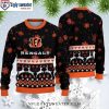 Bengals Wonderland Ugly Sweater – Logo Print, Reindeer And Christmas Tree