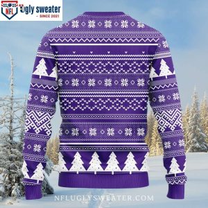 Blossoming Fandom Delight – Minnesota Vikings Skull Flower Christmas Sweater