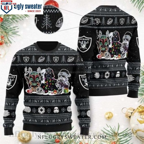 Boba Fett Stormtrooper – Darth Vade – Las Vegas Raiders Star Wars Christmas Ugly Sweater