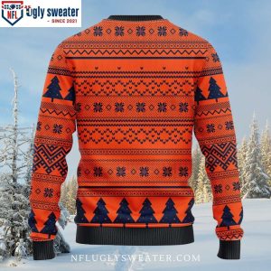 Broncos Logo Print Ugly Christmas Sweater Grinch Hug Football Edition 2