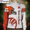 Celebrate With Cleveland Browns – Pub Dog Graphic Ugly Christmas Sweater