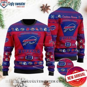 Buffalo Bills Football Team Logo – Personalized Ugly Bills Sweater