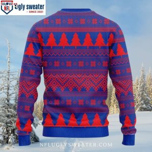 Buffalo Bills Logo – Festive Wreath And Lights – Ugly Bills Sweater