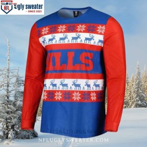 Buffalo Bills Ugly Christmas Sweater Festive Gift For Him 1 3