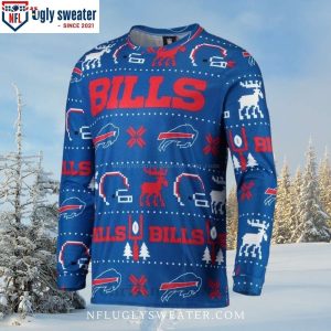 Buffalo Bills Ugly Christmas Sweater Spread Holiday Joy 1 3