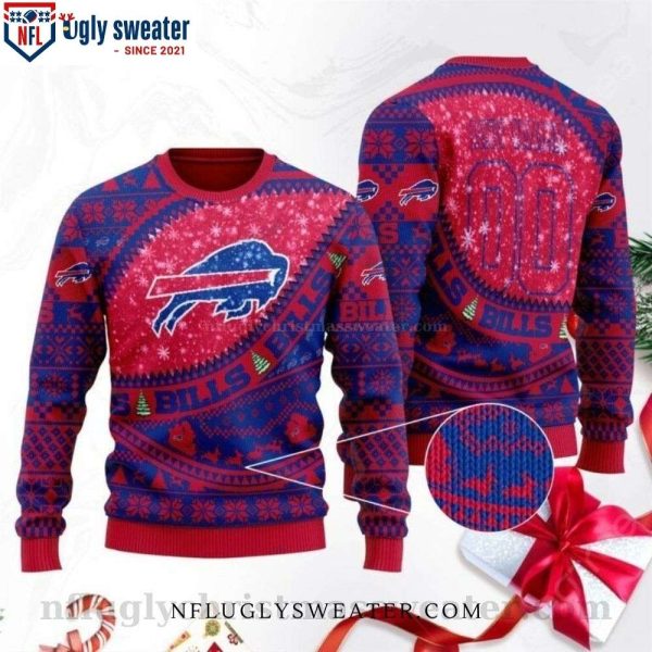 Buffalo Bills Ugly Xmas Sweater – Celebrate The Season With Your Name