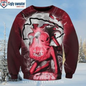 Celebrate Christmas With Kc Chiefs Jack Skellington Sweater