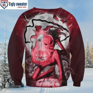 Celebrate Christmas With Kc Chiefs Jack Skellington Sweater