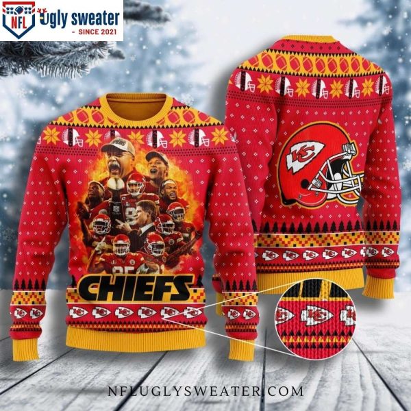 Celebrate The Legends – Kansas City Chiefs Ugly Christmas Sweater