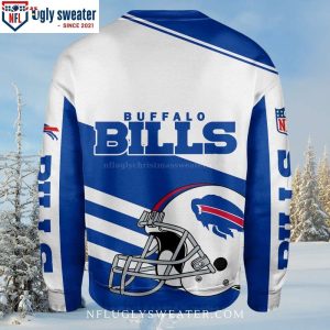 Celebrate With Buffalo Bills Ugly Sweater Featuring Football Helmets 2 3