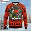 Brown And Orange – Cleveland Browns Logo Christmas Sweater